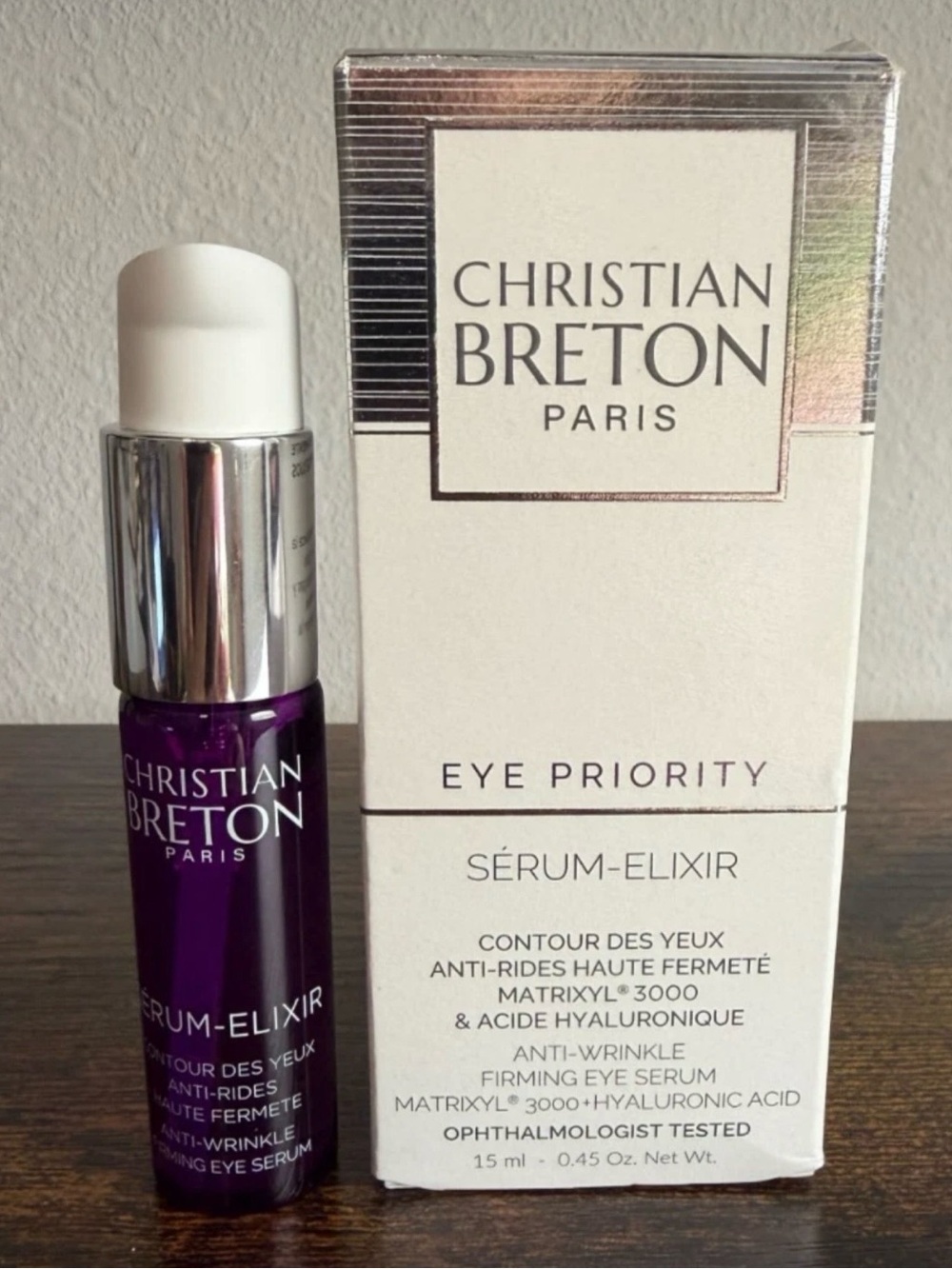 Christian Breton Paris Eye Priority Dark Undereye Corrector Serum .45oz Sealed